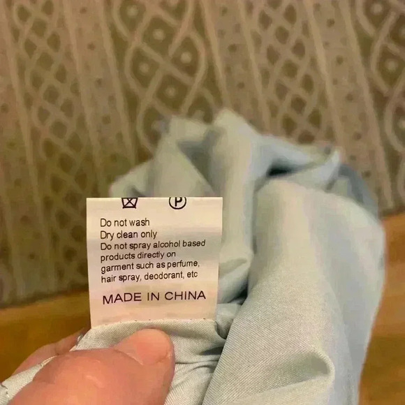 BARI JAY STYLE 1580 BRIDESMAID DRESS COLOR IVORY MISTY BLUE  SIZE 10. - Picture 6 of 10